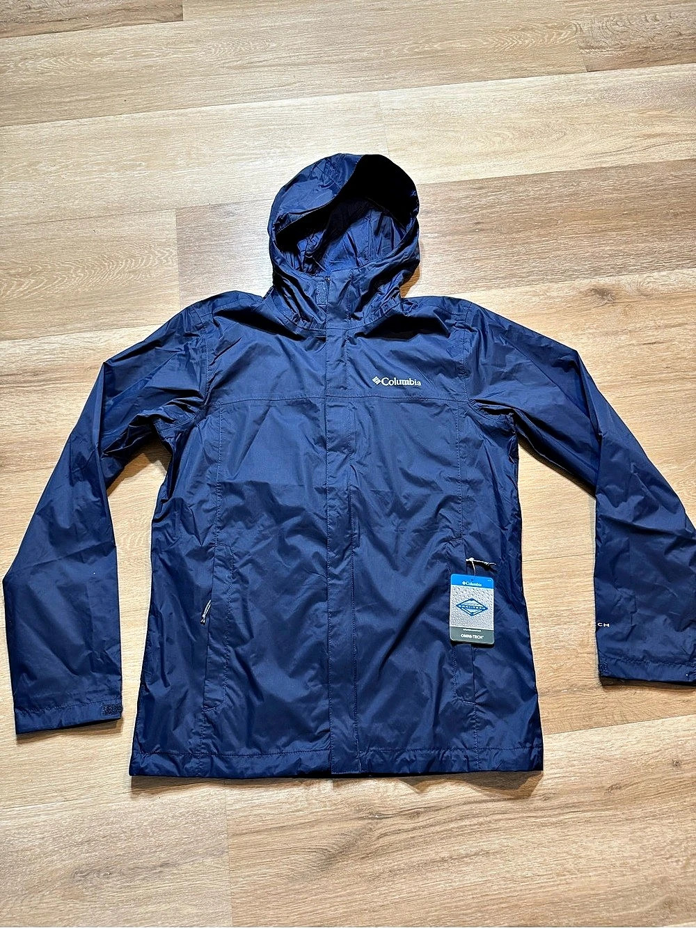 Columbia Men'Small Watertight II Jacket Rain Jacket Blue Small